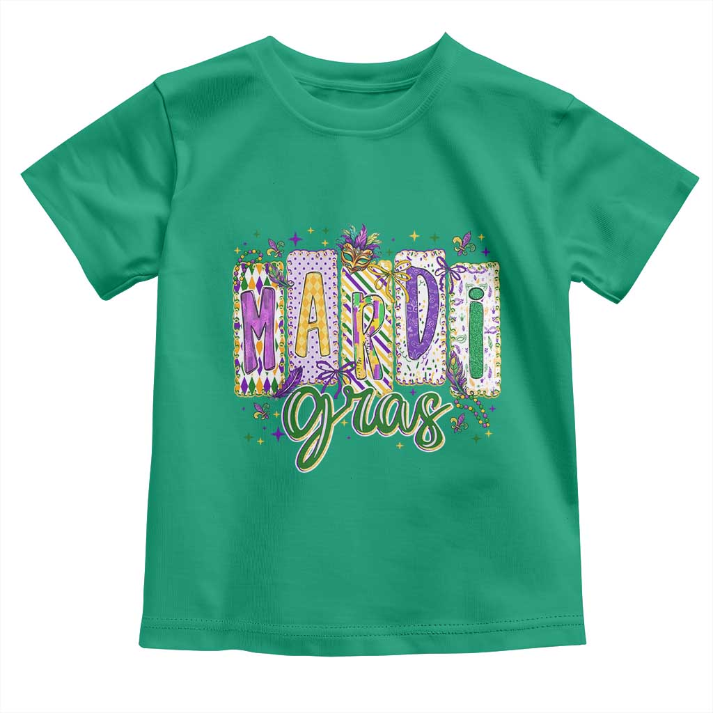 Mardi Gras Toddler T Shirt New Orleans Carnival Girly Fat Tuesday