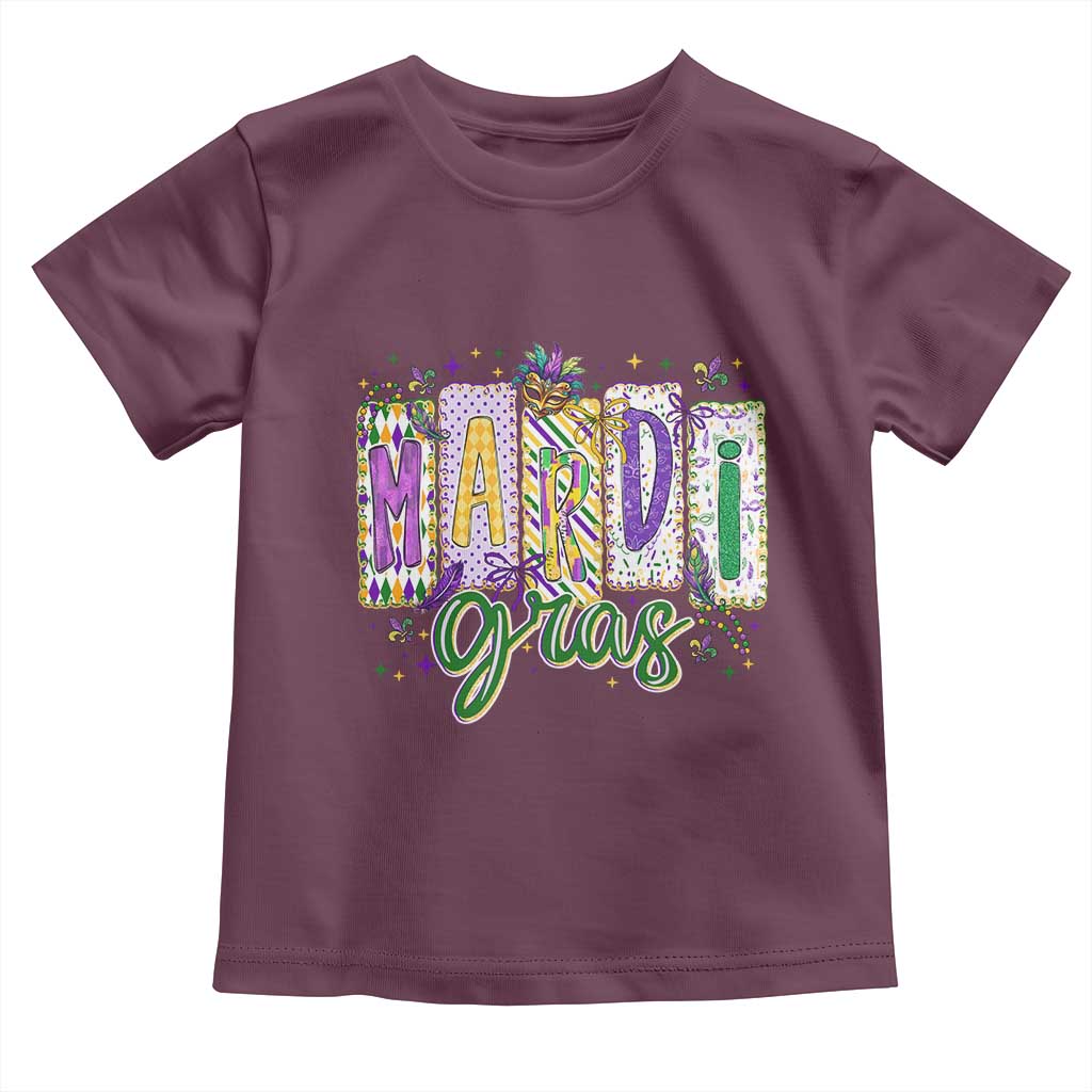 Mardi Gras Toddler T Shirt New Orleans Carnival Girly Fat Tuesday