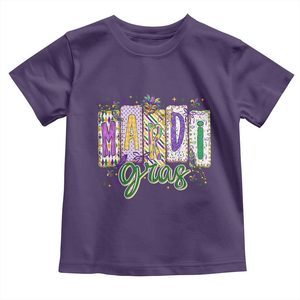 Mardi Gras Toddler T Shirt New Orleans Carnival Girly Fat Tuesday