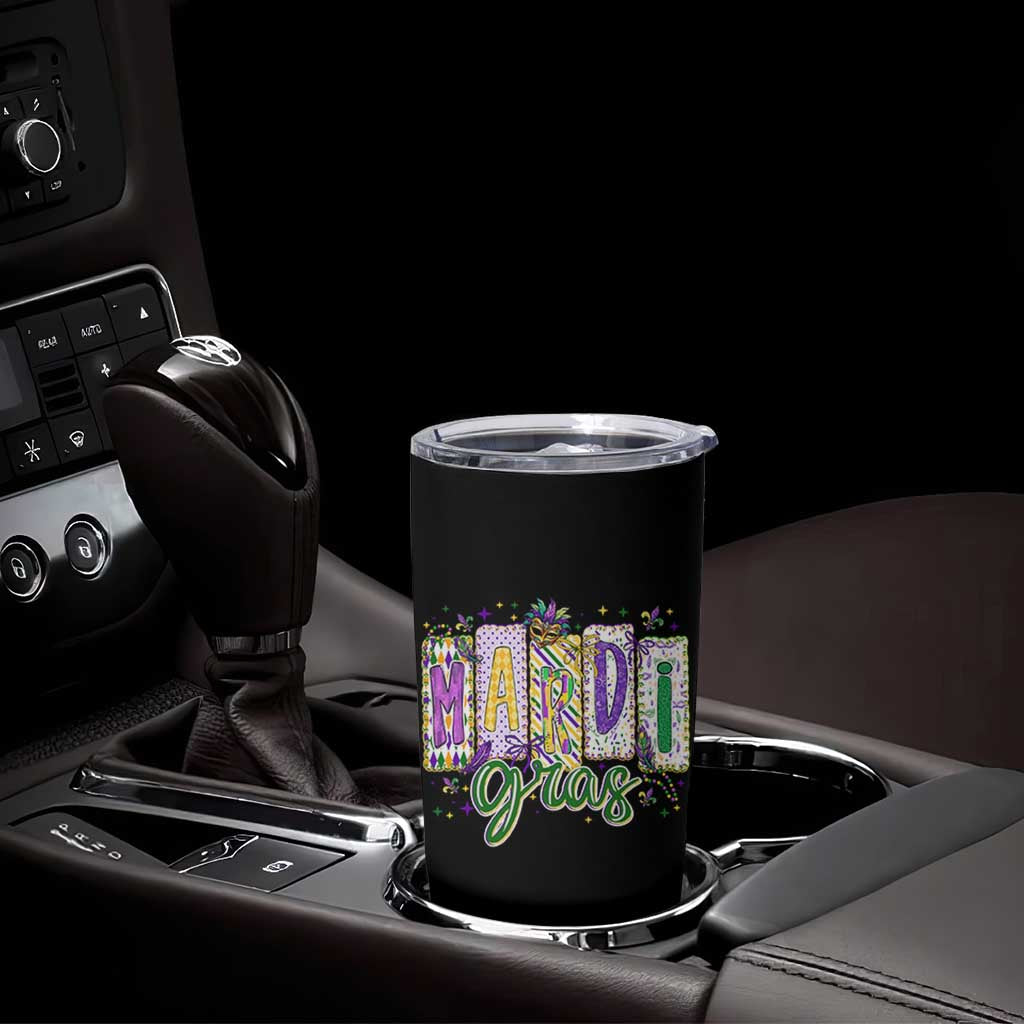 Mardi Gras Tumbler Cup New Orleans Carnival Girly Fat Tuesday