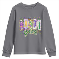 Mardi Gras Youth Sweatshirt New Orleans Carnival Girly Fat Tuesday