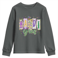 Mardi Gras Youth Sweatshirt New Orleans Carnival Girly Fat Tuesday