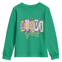 Mardi Gras Youth Sweatshirt New Orleans Carnival Girly Fat Tuesday