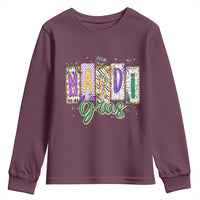 Mardi Gras Youth Sweatshirt New Orleans Carnival Girly Fat Tuesday