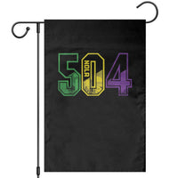 Mardi Gras 504 Nola New Orleans Louisiana LA Garden Flag