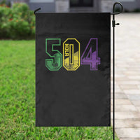Mardi Gras 504 Nola New Orleans Louisiana LA Garden Flag