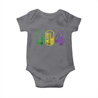 Mardi Gras 504 Nola New Orleans Louisiana LA Baby Onesie