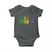 Mardi Gras 504 Nola New Orleans Louisiana LA Baby Onesie
