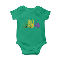 Mardi Gras 504 Nola New Orleans Louisiana LA Baby Onesie