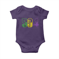 Mardi Gras 504 Nola New Orleans Louisiana LA Baby Onesie