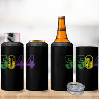 Mardi Gras 504 Nola New Orleans Louisiana LA 4 in 1 Can Cooler Tumbler