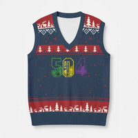 Mardi Gras 504 Nola New Orleans Louisiana LA V-Neck Knit Sweater Vest