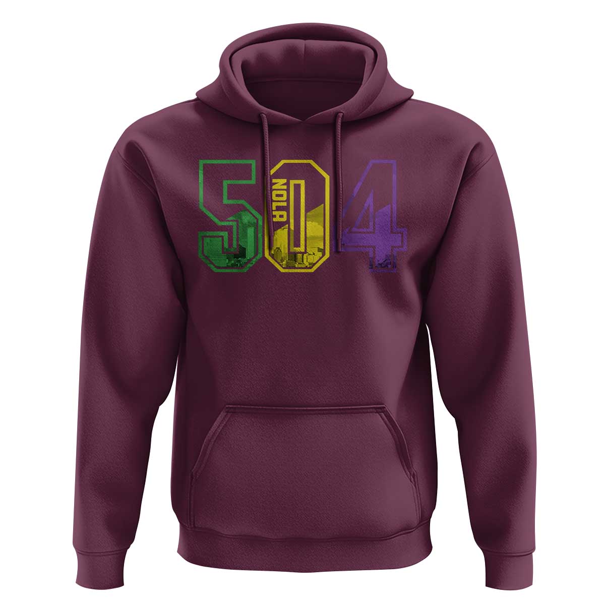 Mardi Gras 504 Nola New Orleans Louisiana LA Hoodie