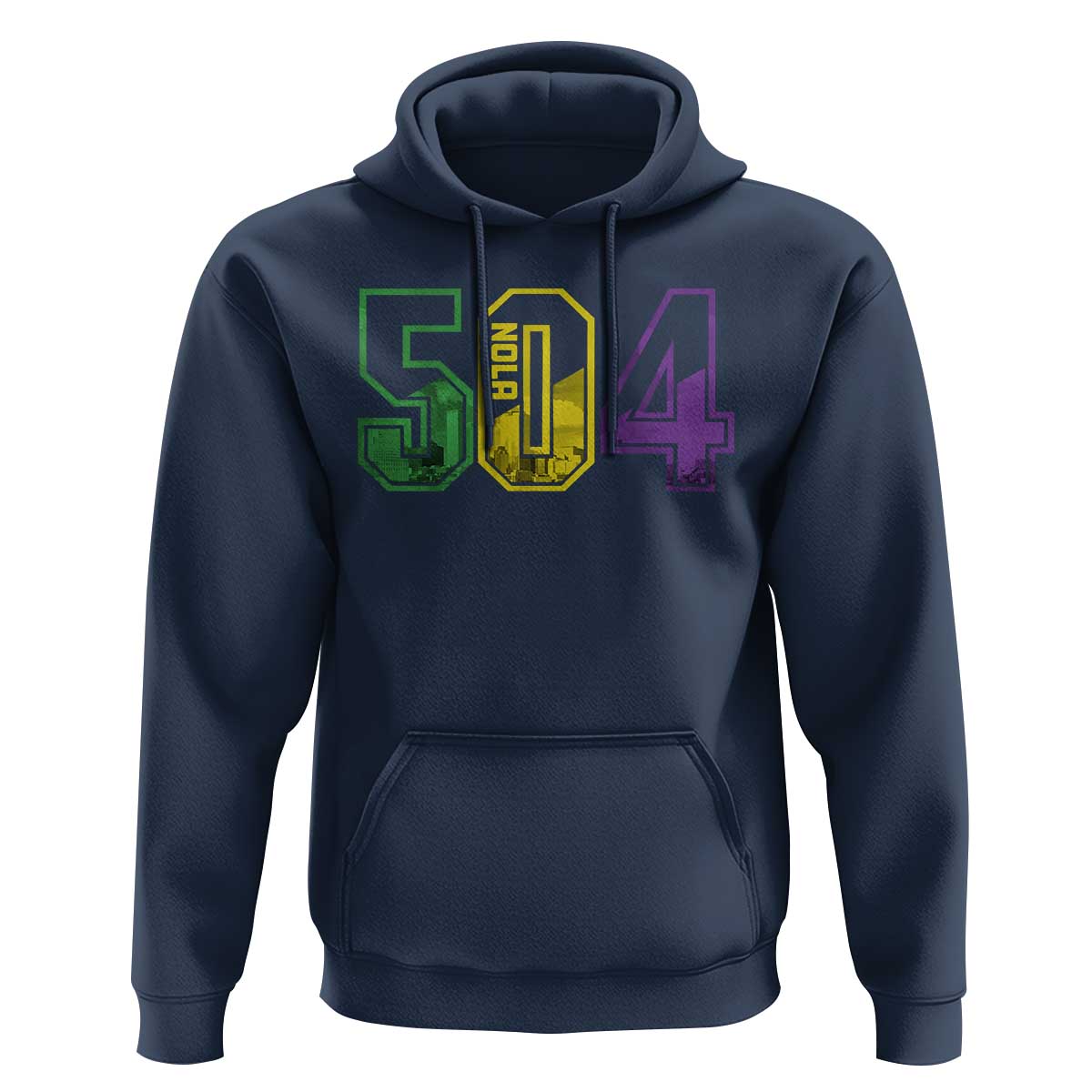 Mardi Gras 504 Nola New Orleans Louisiana LA Hoodie