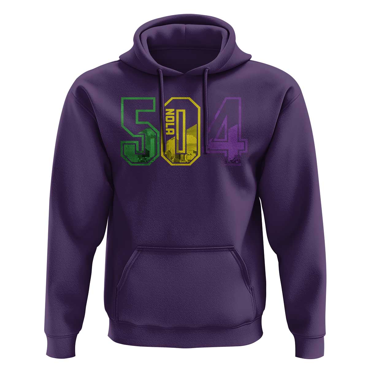 Mardi Gras 504 Nola New Orleans Louisiana LA Hoodie