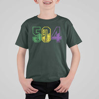 Mardi Gras 504 Nola New Orleans Louisiana LA T Shirt For Kid