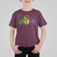 Mardi Gras 504 Nola New Orleans Louisiana LA T Shirt For Kid