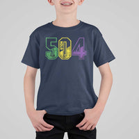 Mardi Gras 504 Nola New Orleans Louisiana LA T Shirt For Kid