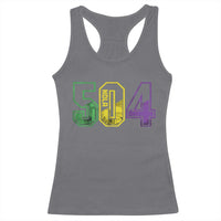 Mardi Gras 504 Nola New Orleans Louisiana LA Racerback Tank Top