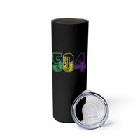 Mardi Gras 504 Nola New Orleans Louisiana LA Skinny Tumbler