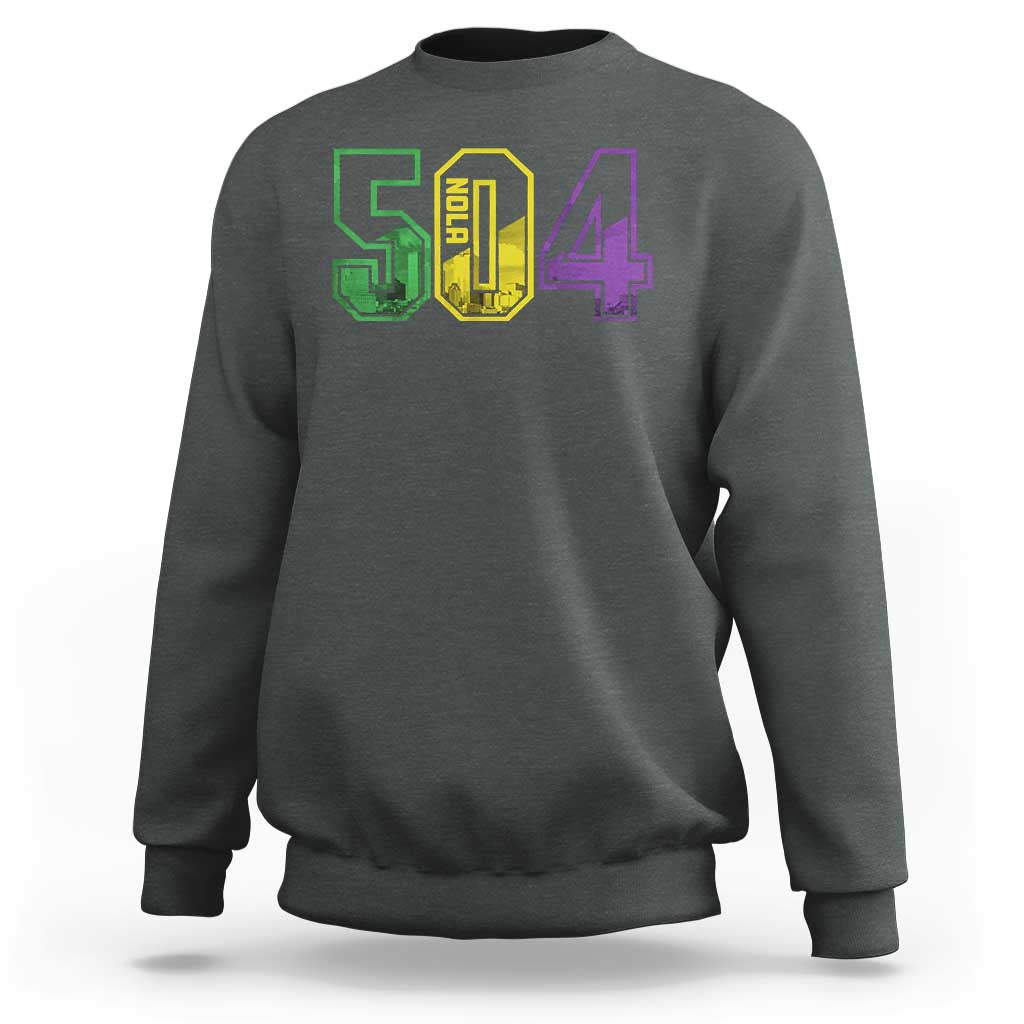 Mardi Gras 504 Nola New Orleans Louisiana LA Sweatshirt