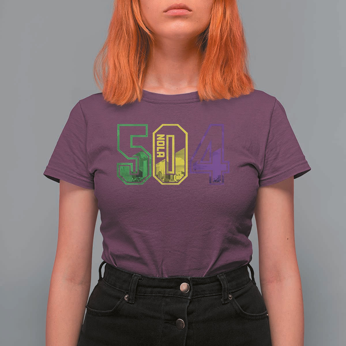 Mardi Gras 504 Nola New Orleans Louisiana LA T Shirt For Women