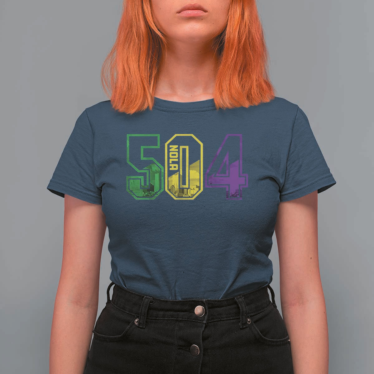 Mardi Gras 504 Nola New Orleans Louisiana LA T Shirt For Women