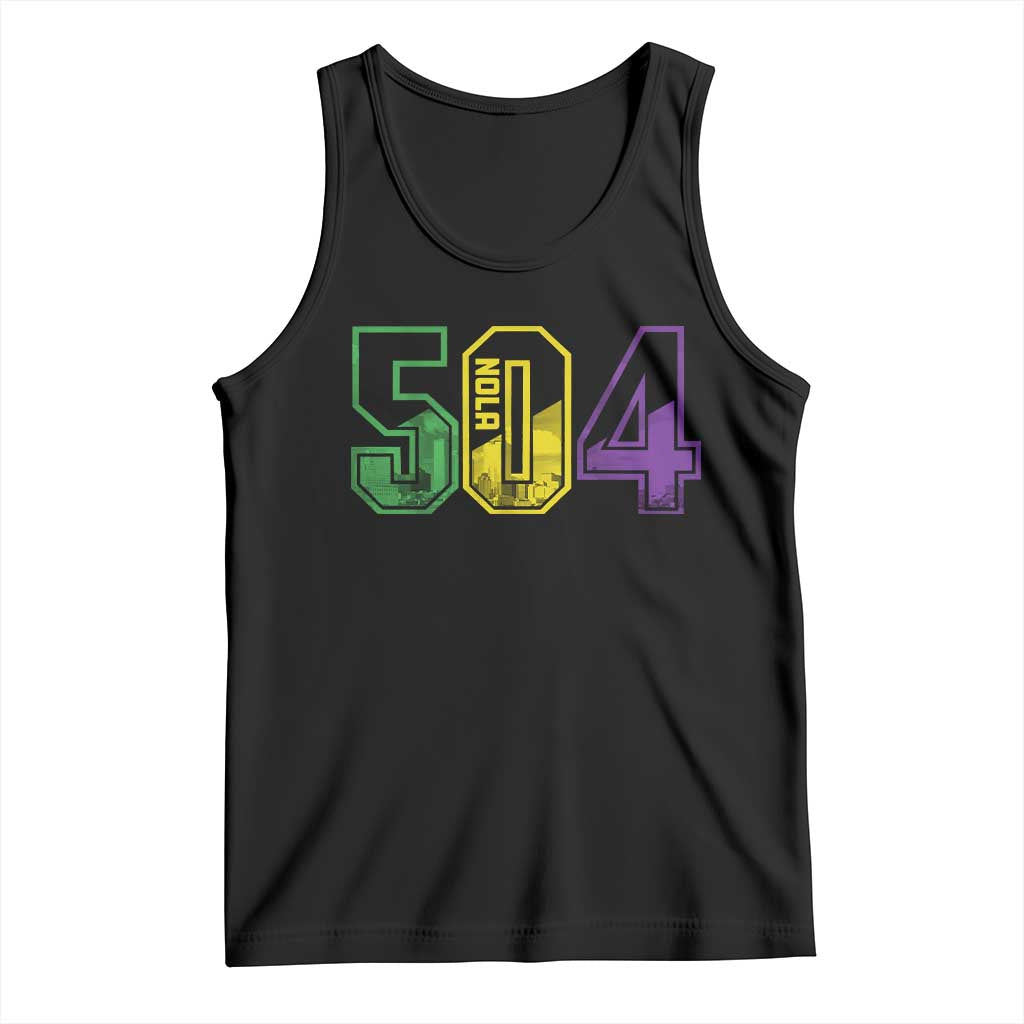 Mardi Gras 504 Nola New Orleans Louisiana LA Tank Top