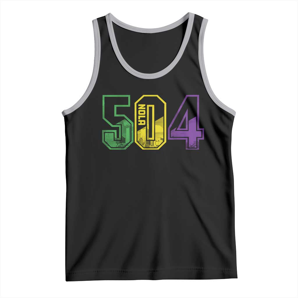 Mardi Gras 504 Nola New Orleans Louisiana LA Tank Top