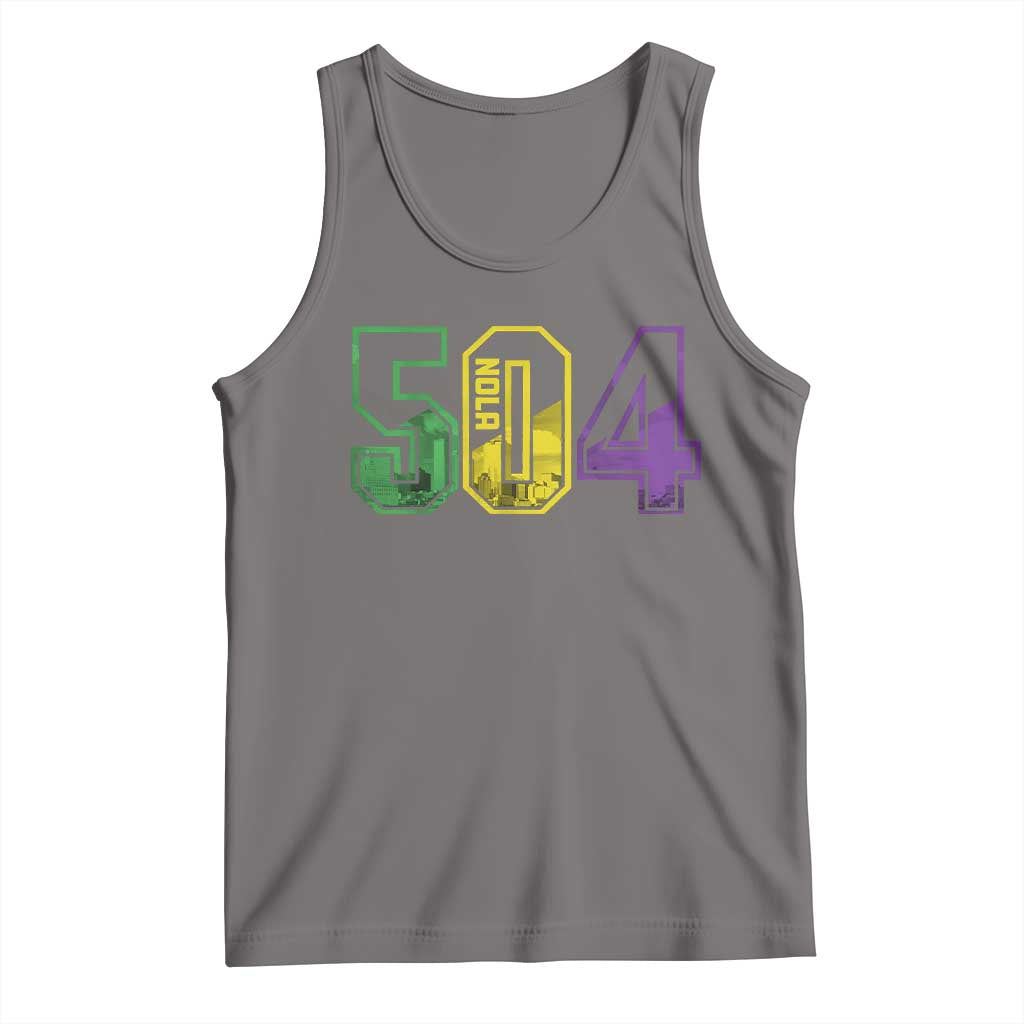 Mardi Gras 504 Nola New Orleans Louisiana LA Tank Top