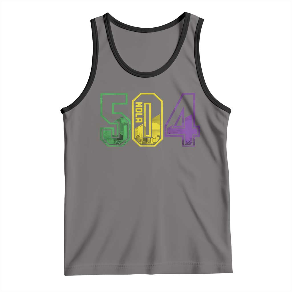 Mardi Gras 504 Nola New Orleans Louisiana LA Tank Top