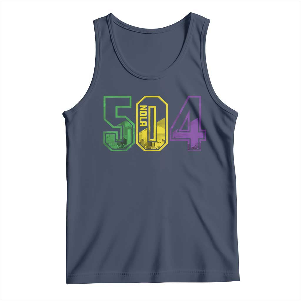Mardi Gras 504 Nola New Orleans Louisiana LA Tank Top