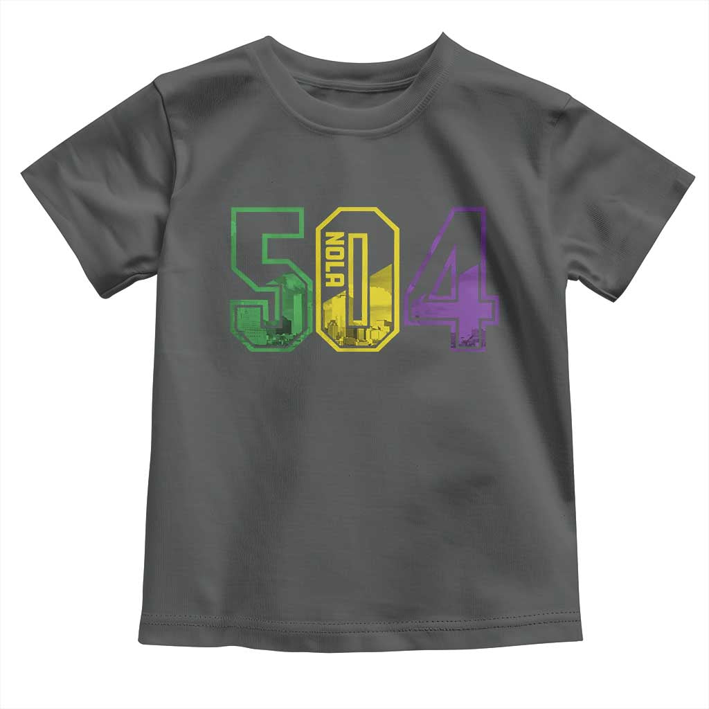 Mardi Gras 504 Nola New Orleans Louisiana LA Toddler T Shirt