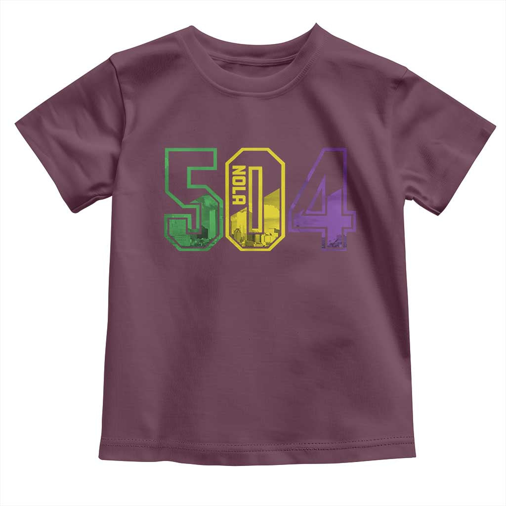 Mardi Gras 504 Nola New Orleans Louisiana LA Toddler T Shirt