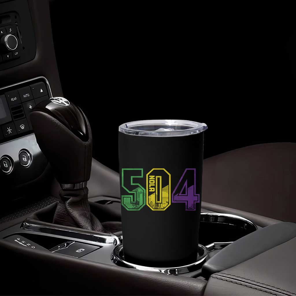 Mardi Gras 504 Nola New Orleans Louisiana LA Tumbler Cup