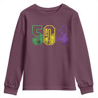 Mardi Gras 504 Nola New Orleans Louisiana LA Youth Sweatshirt