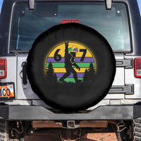 Funny Bigfoot 67 Mardi Gras Spare Tire Cover Sasquatch Parade Jester Hat
