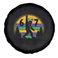 Funny Bigfoot 67 Mardi Gras Spare Tire Cover Sasquatch Parade Jester Hat
