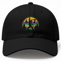 Funny Bigfoot 67 Mardi Gras Baseball Cap Sasquatch Parade Jester Hat