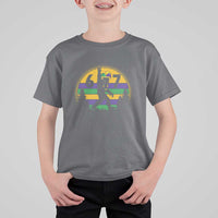 Funny Bigfoot 67 Mardi Gras T Shirt For Kid Sasquatch Parade Jester Hat