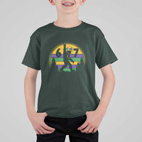 Funny Bigfoot 67 Mardi Gras T Shirt For Kid Sasquatch Parade Jester Hat