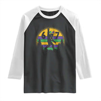 Funny Bigfoot 67 Mardi Gras Raglan Shirt Sasquatch Parade Jester Hat