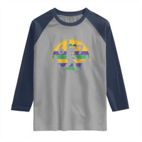 Funny Bigfoot 67 Mardi Gras Raglan Shirt Sasquatch Parade Jester Hat