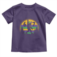 Funny Bigfoot 67 Mardi Gras Toddler T Shirt Sasquatch Parade Jester Hat