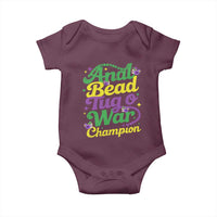Funny Anal Bead Tug O War Mardi Gras Baby Onesie Fat Tuesday Carnival Adult Humor