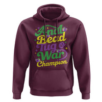 Funny Anal Bead Tug O War Mardi Gras Hoodie Fat Tuesday Carnival Adult Humor