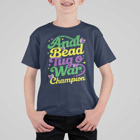 Funny Anal Bead Tug O War Mardi Gras T Shirt For Kid Fat Tuesday Carnival Adult Humor