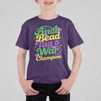 Funny Anal Bead Tug O War Mardi Gras T Shirt For Kid Fat Tuesday Carnival Adult Humor
