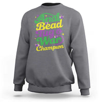 Funny Anal Bead Tug O War Mardi Gras Sweatshirt Fat Tuesday Carnival Adult Humor