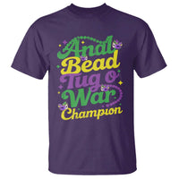 Funny Anal Bead Tug O War Mardi Gras T Shirt Fat Tuesday Carnival Adult Humor